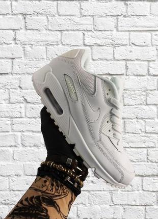 Мужские кроссовки nike air max 90 fuul white.