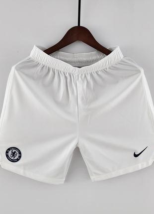 Футбольные спортивные шорты chelsea nike челси найк белого цвета