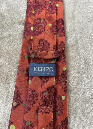 Мужской шелковый галстук kenzo8 фото