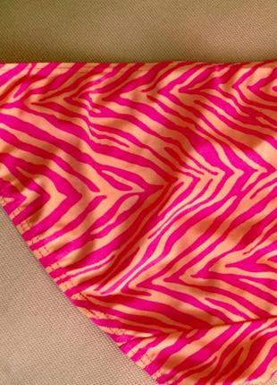 Низ от раздельного купальника бикини плавки трусики цвет жёлтый + ярко-розовый4 фото
