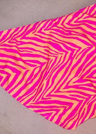 Низ от раздельного купальника бикини плавки трусики цвет жёлтый + ярко-розовый5 фото