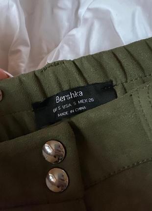 Юбка на кнопках под замш bershka2 фото