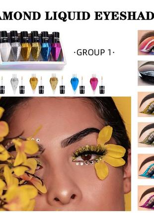 Тени карандаш кремовые глиттер soft 12 цветов набор mk008-01