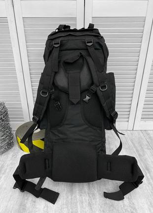 ✨ 100 литров! крутой прочный большой черный рюкзак военный тактический тактический весительный6 фото