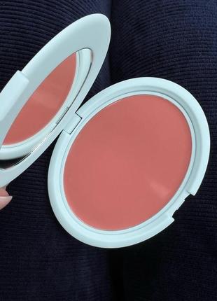 Кремовые румяна с натуральным финишем tarte breezy cream blush peach sunset 5 гр3 фото