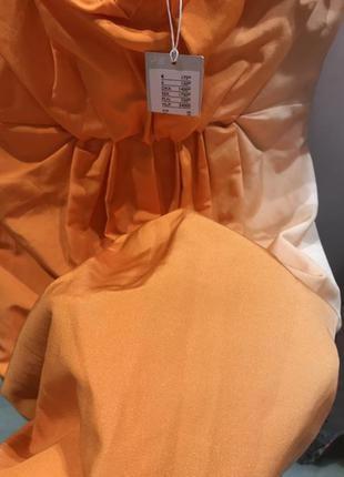 Шикарне плаття градієнт помаранчеве cos2 фото