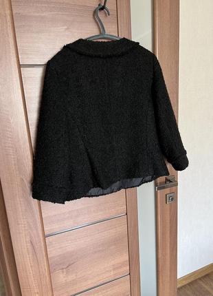 Стильний твідовий піджак куртка розмір м твід чорний5 фото