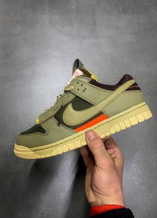 Женские кроссовки nike dunk low remastered "olive"#найк