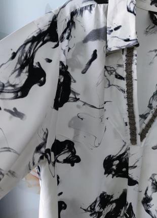 Nü denmark блуза лонгслив черно белый кэжуал стиль gortz oska /687/4 фото