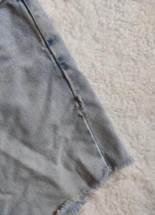 Signature levis оригінал шорти джинсові висока посадка необроблені шви6 фото