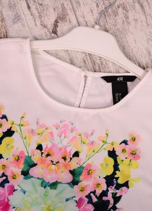 Блуза с цветами h&m3 фото