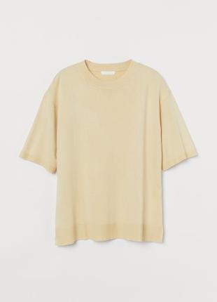 Нова в'язана футболка h&m з натуральної тканини