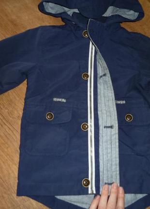 Куртка, ветровка rebel на 2-3 года на коттоновой подкладке2 фото