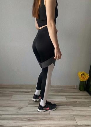 Лосины леггинсы женские адидас черные серые для спорта спортивные adidas4 фото