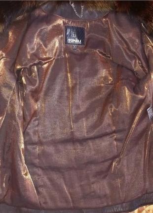 Женская укороченная меховая куртка5 фото