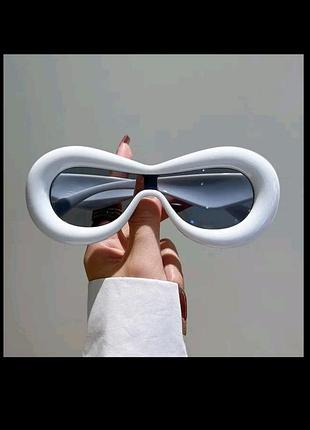 Ультрамодные дутые пухлые очки puffy