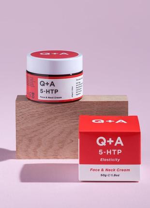 Q+a - зміцнюючий крем для обличчя та шиї з амінокислотою 5-htp - face&neck cream