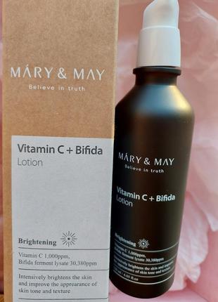 Лосьон с бифидобактериями и витамином c mary may vitamin c bifida lotion 120 ml alwb
