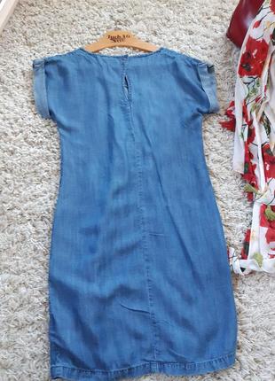 Комфортное легкое джинсовое платье с карманами, esprit,  p. xs-s8 фото