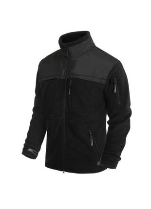 Куртка флісова defender jacket - fleece helikon-tex black quick side access™ (qsa™)