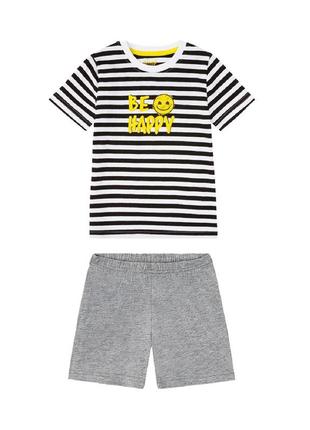 Піжама на дітей 110-116 см (футболка та шорти) emoji