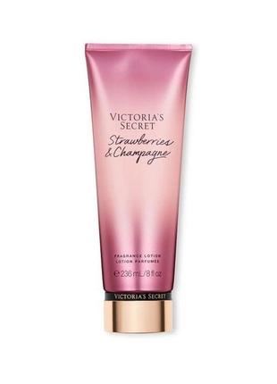 Лосьон для тела fragrance lotion strawberries & champagne victoria’s secret 236мл1 фото