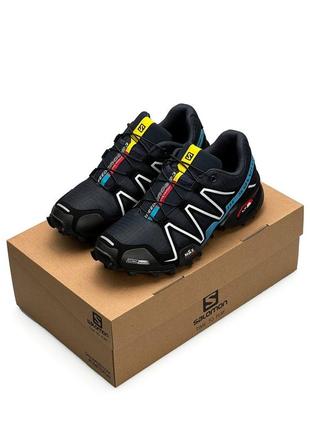 👞тренинговые salomon speedcross 3 голубые износостойкие кроссы соломон для бездорожья походы горы4 фото