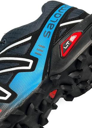 👞тренинговые salomon speedcross 3 голубые износостойкие кроссы соломон для бездорожья походы горы9 фото