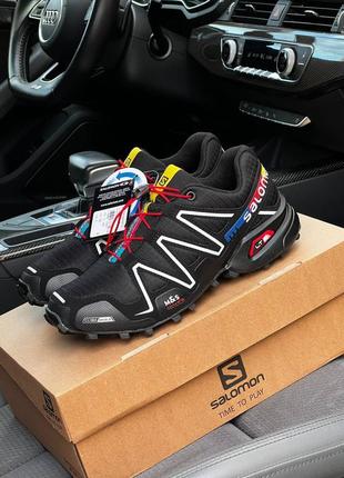 🥾🌲👞тренинговые salomon speedcross 3 разноцветные износостойкие кроссы соломон бездорожья походы2 фото