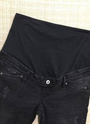 Джинсы для беременных/чорні джинси для вагітних6 фото
