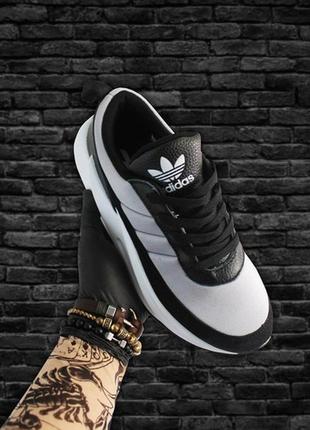 Мужские демисезонные кроссовки adidas sharks bkack grey.1 фото