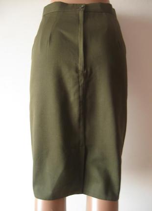 Базовая юбка - карандаш - цвета хаки - на девушку с тонкой талией!4 фото