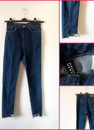 Распродажа! 🔥🔥🔥 узкие синие джинсы узкачи divided. р. 36/6/s7 фото