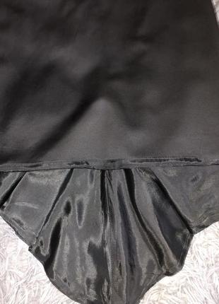 Стильная/чёрная юбка сзади удлиненная castellani7 фото