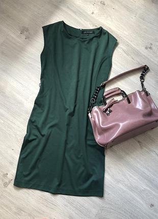 Платье футляр без рукавов, платье миди, трикотажное платье