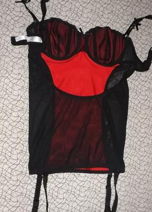 Эротический пеньюар kiss me с подтяжками для чулок5 фото