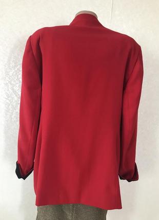 Красивый фирменный красный пиджак 18 размера4 фото