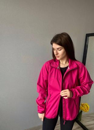 Куртка софтшелл женская розовая для бега мамут спортивная для спорта mammut2 фото