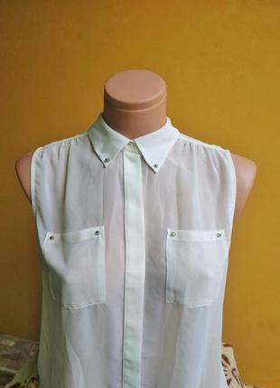 Прозрачная блуза рубашка sabra