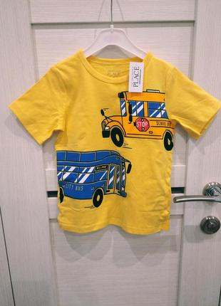 Желтая яркая футболка the children's place размер 4т