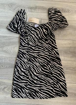 Сукня в принт зебра платье