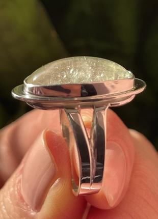 Серебряное кольцо с берилом