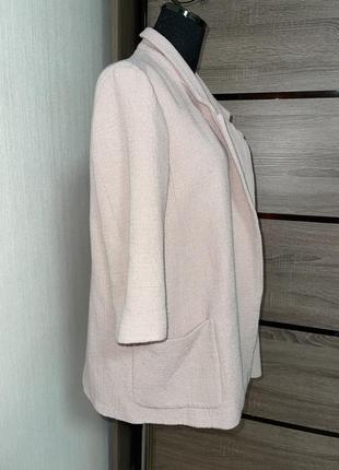 Красивый пиджак жакет нежно розовый3 фото