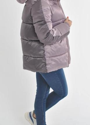 Эксклюзивная двухцветная куртка зимняя3 фото