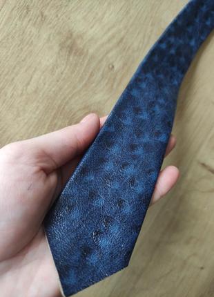 Тонкий мужской кожаный галстук  echt  leder,  германия .7 фото