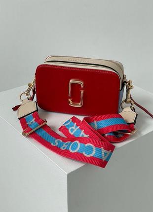 Сумка в стиле marc jacobs the snapsot red sky7 фото