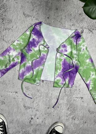 Топ shein tie dye1 фото