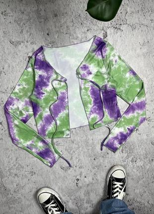 Топ shein tie dye3 фото