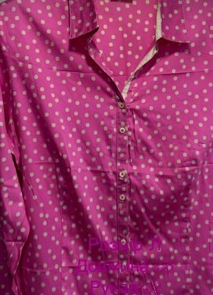 Блуза тоненька бавовна в горохи4 фото