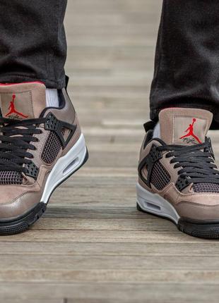 Мужские кроссовки nike air jordan retro 4 taupe haze #найк